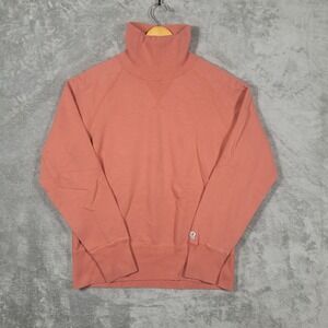 Todd Snyder X Champion Sweatshirt Mens L Orange Turtleneck Pullover Stitches